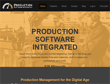 Tablet Screenshot of productionsoft.com